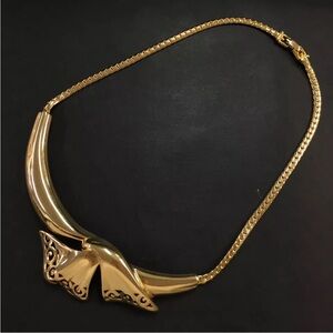 Givenchy Gold Tone Pendant Necklace